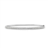 White Gold & Diamond Bangle - Dracakis Jewellers